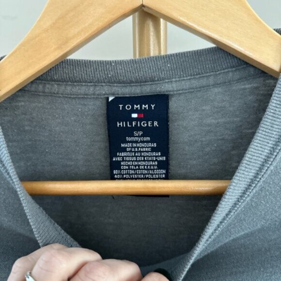 Vintage Tommy Hilfiger Flag Logo Long Sleeve T-Shirt 90s Y2K Unisex Small - Picture 5 of 5